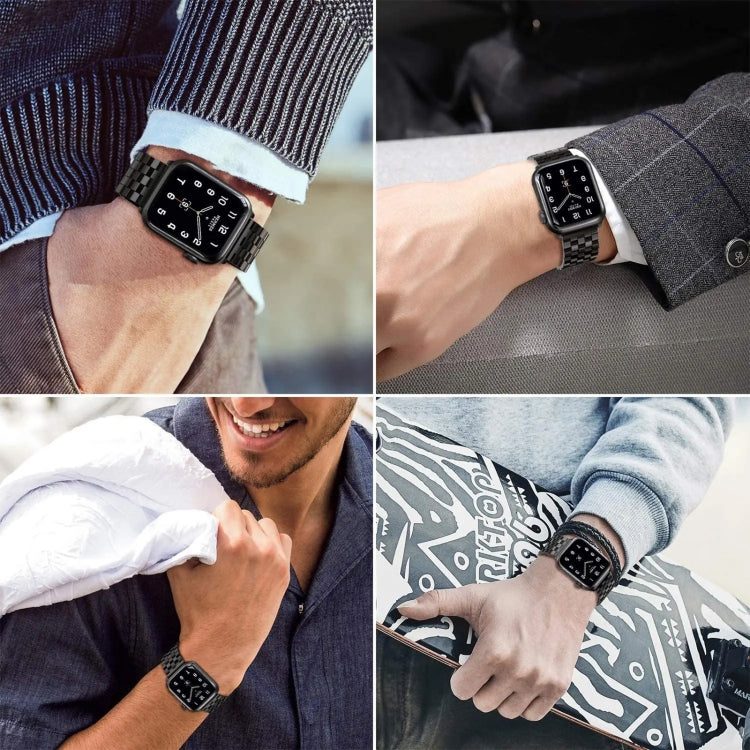 22mm Universal Five Beads Stainless Steel Watch Band(Rose Gold) - free shipping - PMc TechLife - Order now!