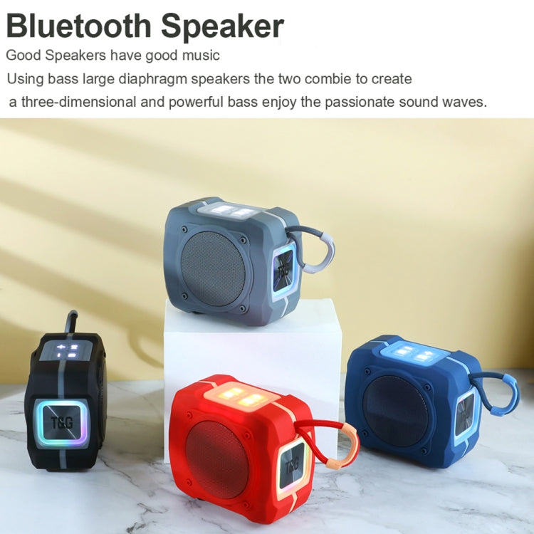 T&G TG661 Colorful LED Portable Outdoor Wireless Bluetooth Speaker(Blue) - Desktop Speaker by T&G | Online Shopping South Africa | PMC Jewellery | Buy Now Pay Later Mobicred