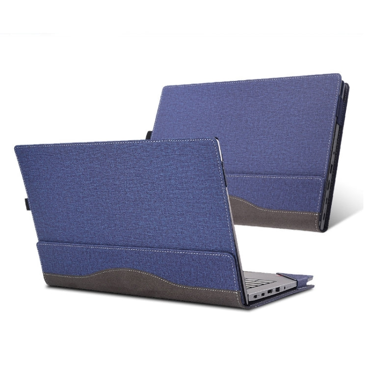 For Lenovo V15 Gen 4 Laptop Leather Anti-Fall Protective Case(Dark Blue) - 15.6 - 17 inch by PMC Jewellery | Online Shopping South Africa | PMC Jewellery | Buy Now Pay Later Mobicred