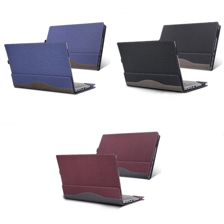 For Lenovo ThinkPad E14 Gen 5 / E14 Gen 6 Laptop Leather Shockproof Protective Case(Black) - 14.1 inch by PMC TechLife | Online Shopping South Africa | PMC TechLife | Buy Now Pay Later Mobicred
