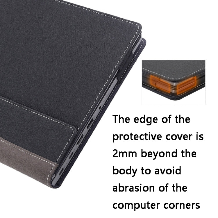 For Lenovo ThinkPad T14 / T14s Gen 3 14 2022 Laptop Leather Shockproof Protective Case(Black) - 14.1 inch by PMC TechLife | Online Shopping South Africa | PMC TechLife | Buy Now Pay Later Mobicred