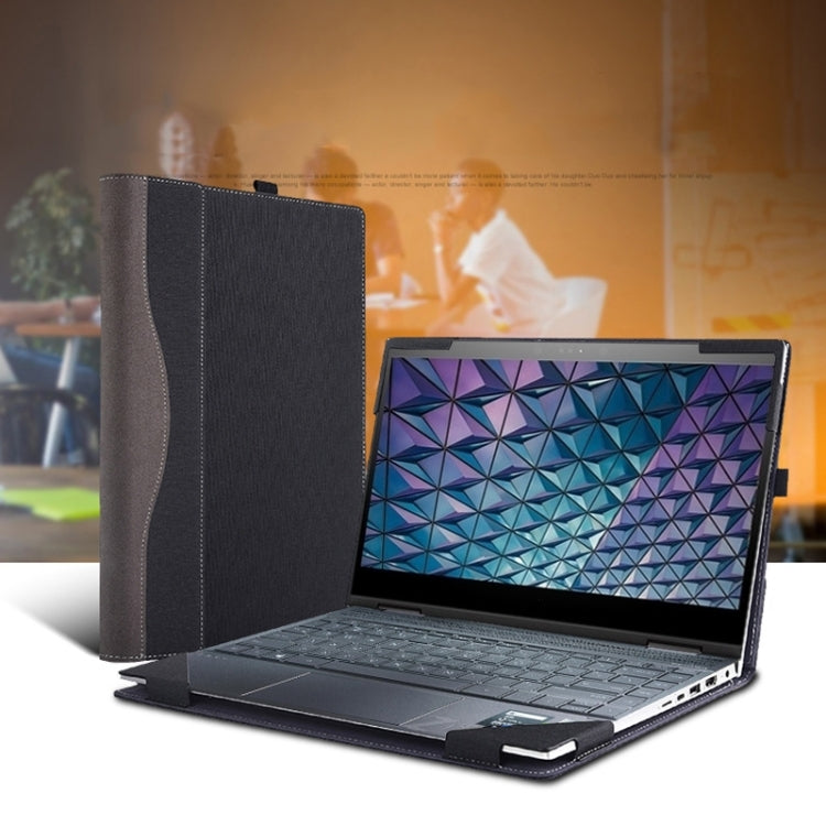 For Lenovo ThinkPad E14 Gen 5 / E14 Gen 6 Laptop Leather Shockproof Protective Case(Dark Blue) - 14.1 inch by PMC TechLife | Online Shopping South Africa | PMC TechLife | Buy Now Pay Later Mobicred