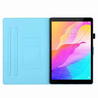 For iPad 11 Pro 2024 / 2020 / Air 4 10.9 Painted Pattern Stitching Smart Leather Tablet Case(Blue Cat) - iPad Air (2022) / (2020) 10.9 Cases by PMC Jewellery | Online Shopping South Africa | PMC Jewellery | Buy Now Pay Later Mobicred