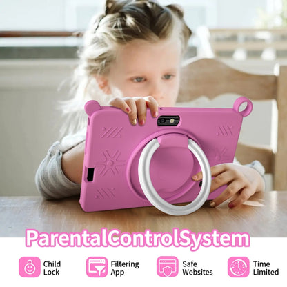 A133 7 inch Kid Tablet with Silicone Case,  2GB+32GB, Android 11 Allwinner A133 Quad Core CPU Support Parental Control Google Play(Pink) -  by PMC Jewellery | Online Shopping South Africa | PMC Jewellery