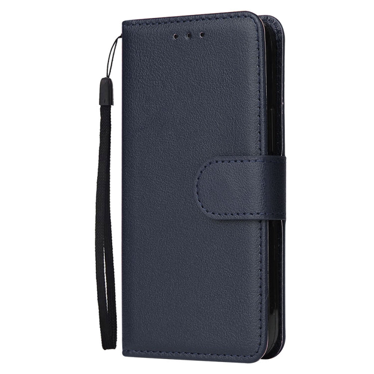 For Xiaomi Redmi 12 4G/5G/Note 12R Multifunctional Horizontal Flip Leather Phone Case with Three Card Slot(Blue) - Xiaomi Cases by PMC TechLife | Online Shopping South Africa | PMC TechLife | Buy Now Pay Later Mobicred