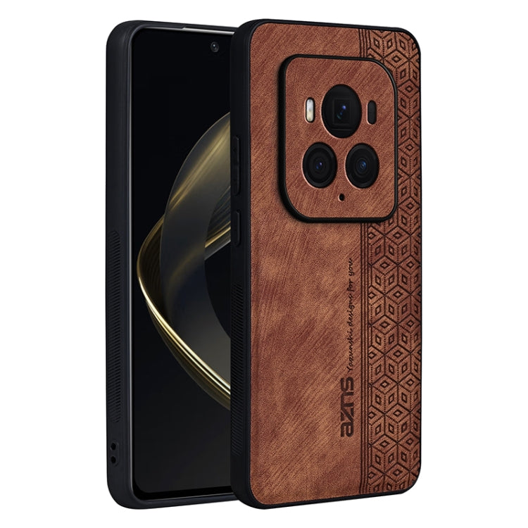 For Honor Magic6 Ultimate AZNS 3D Embossed Skin Feel Phone Case(Brown) - Honor Cases by AZNS | Online Shopping South Africa | PMC Jewellery | Buy Now Pay Later Mobicred