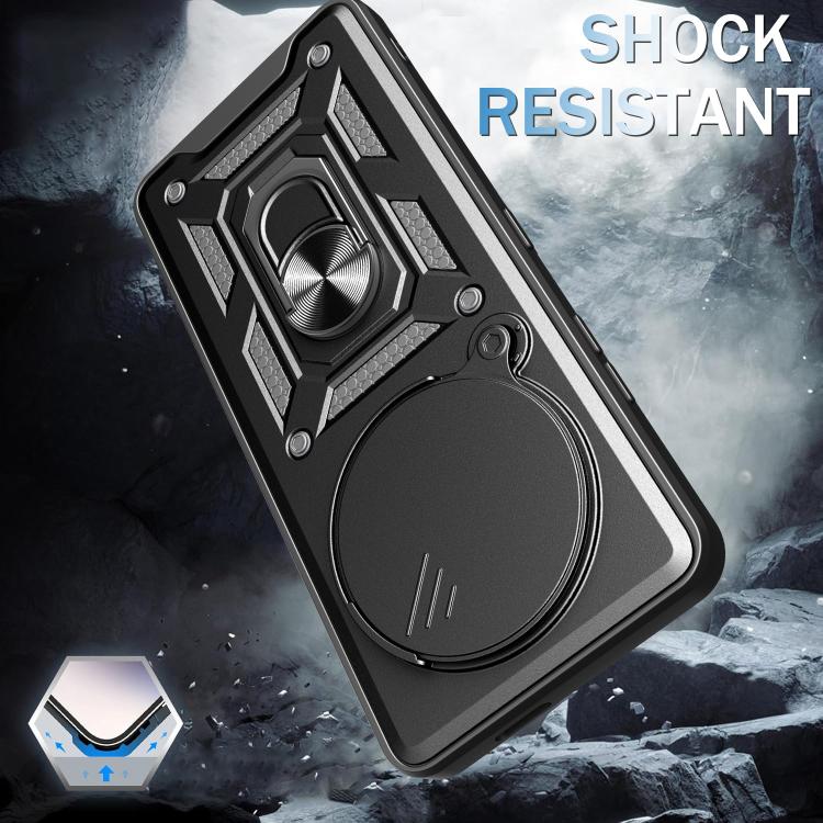 For Honor X60 Pro / X9c Sliding Camera Cover Design TPU+PC Phone Case(Silver) - free shipping - PMC TechLife - Order now!