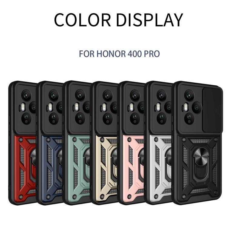 For Honor 400 Pro Global 160.8mm Sliding Camera Cover Design TPU+PC Phone Case(Rose Gold) - free shipping - PMC TechLife - Order now!