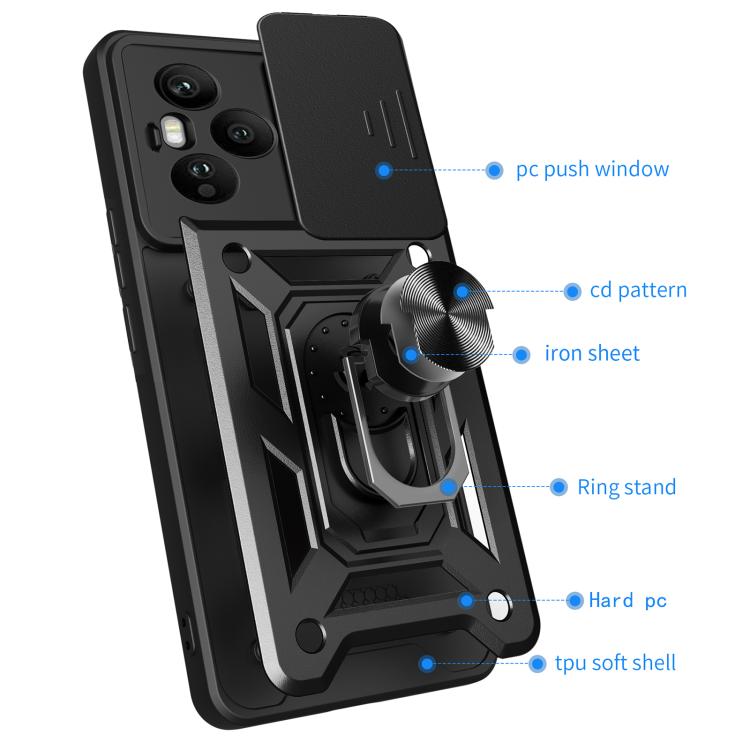 For Honor 400 Pro Global 160.8mm Sliding Camera Cover Design TPU+PC Phone Case(Rose Gold) - free shipping - PMC TechLife - Order now!