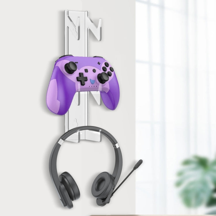 2pcs YX072 Acrylic Game Controller and Headphone Wall Mount - Holder by PMC Jewellery | Online Shopping South Africa | PMC Jewellery | Buy Now Pay Later Mobicred