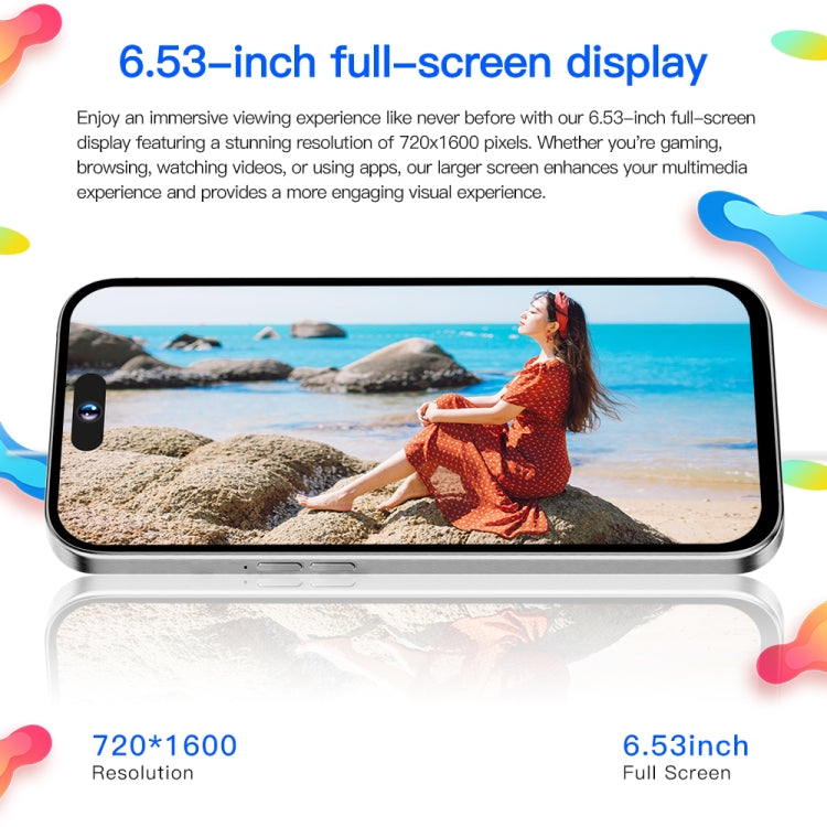 i15ProMax / U18, 3GB+32GB, 6.53 inch Face Identification Android 8.1 MTK6737 Quad Core, Network: 4G, OTG, Dual SIM(Black) -  by PMC TechLife | Online Shopping South Africa | PMC TechLife