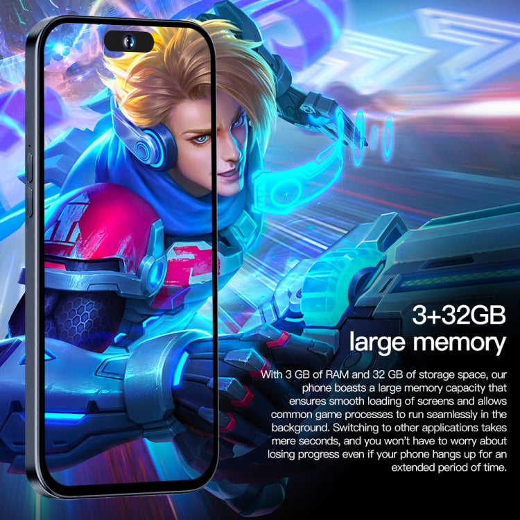 i15ProMax / U18, 3GB+32GB, 6.53 inch Face Identification Android 8.1 MTK6737 Quad Core, Network: 4G, OTG, Dual SIM(White) -  by PMC TechLife | Online Shopping South Africa | PMC TechLife