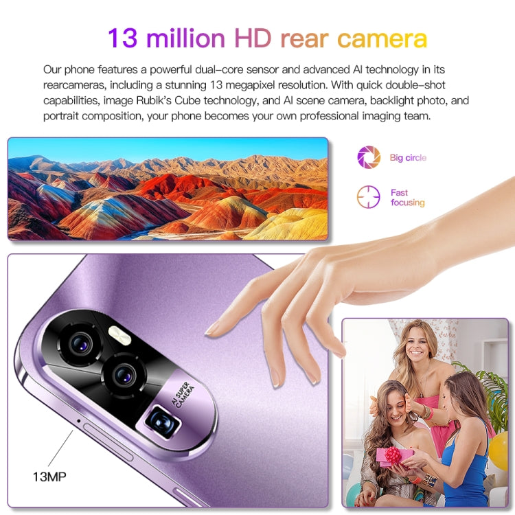 Reno10Pro+ / U22, 3GB+32GB, 6.53 inch Screen, Face Identification, Android 8.1 MTK6737 Quad Core, Network: 4G, OTG, Dual SIM(Purple) -  by PMC TechLife | Online Shopping South Africa | PMC TechLife