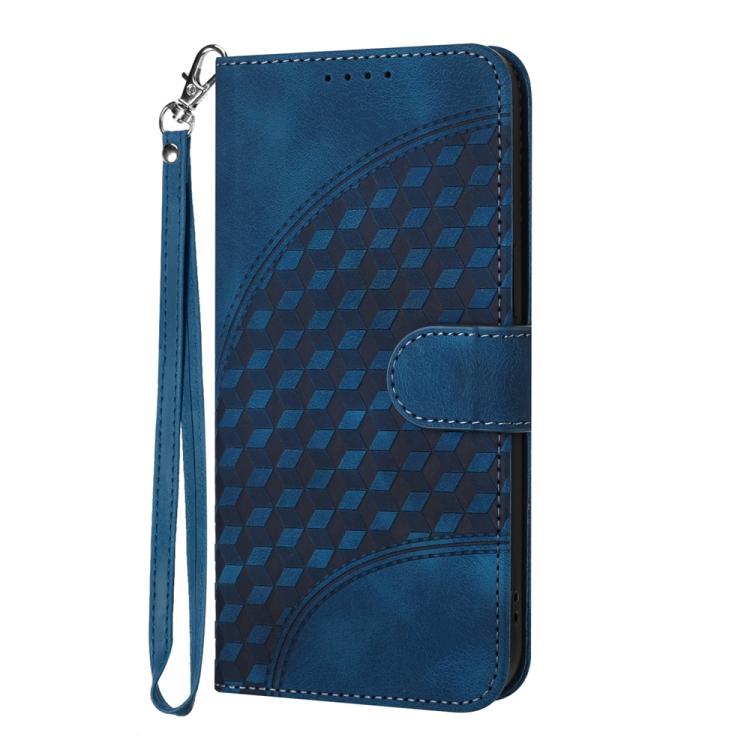 For iPhone 17 YX0060 Elephant Head Embossed Phone Leather Case with Lanyard(Royal Blue) - free shipping - PMc TechLife - Order now!