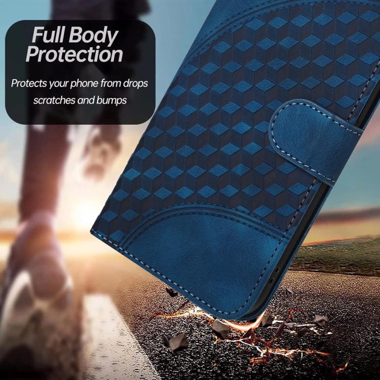 For iPhone 17 YX0060 Elephant Head Embossed Phone Leather Case with Lanyard(Royal Blue) - free shipping - PMc TechLife - Order now!
