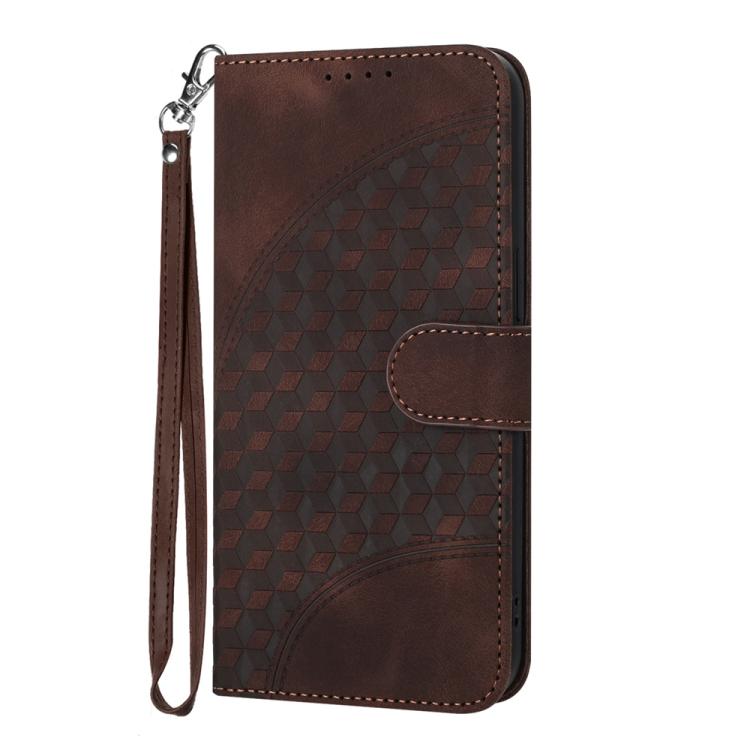For iPhone 17 YX0060 Elephant Head Embossed Phone Leather Case with Lanyard(Coffee) - free shipping - PMc TechLife - Order now!