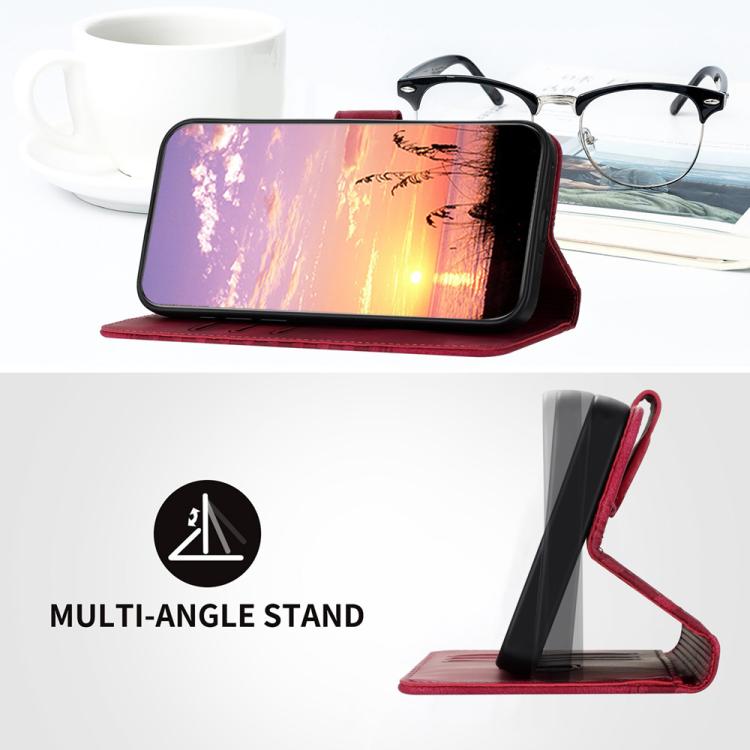 For iPhone 17 Pro Max YX0060 Elephant Head Embossed Phone Leather Case with Lanyard(Rose Red) - free shipping - PMc TechLife - Order now!
