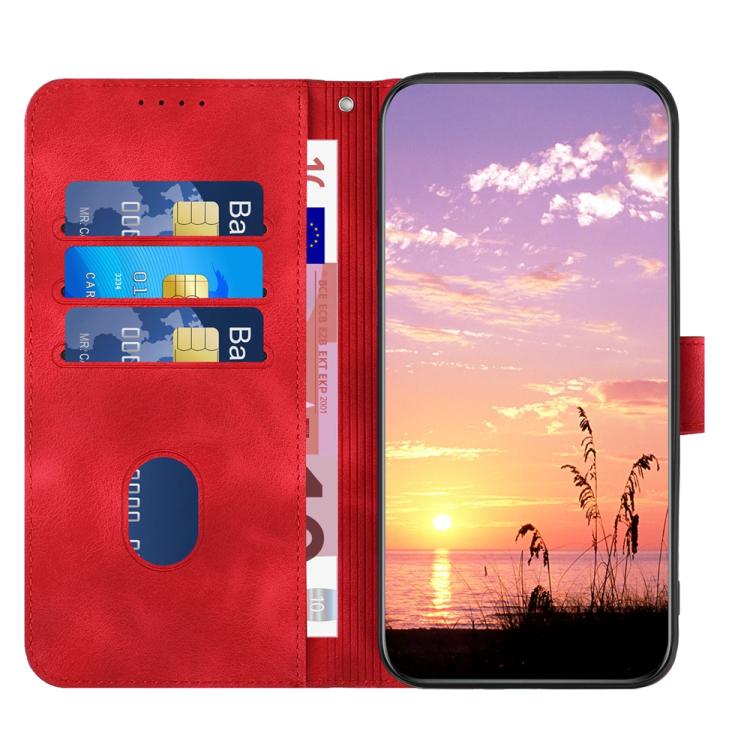For iPhone 17 Pro Max YX0060 Elephant Head Embossed Phone Leather Case with Lanyard(Red) - free shipping - PMc TechLife - Order now!