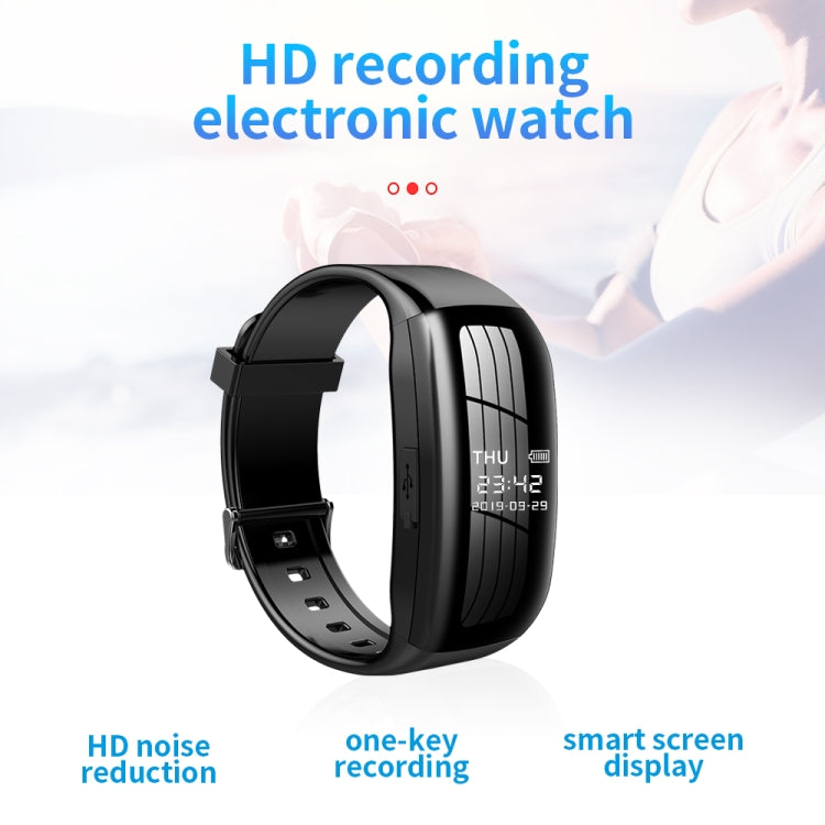 JNN D5 HD Noise Reduction Smart Recording Electronic Bracelet, Capacity:128GB - Recording Pen by JNN | Online Shopping South Africa | PMC TechLife | Buy Now Pay Later Mobicred