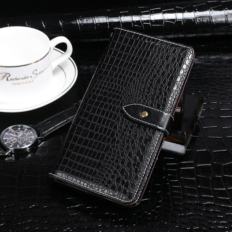 For Samsung Galaxy S24+ 5G idewei Crocodile Texture Leather Phone Case(Black) - Galaxy S24+ 5G Cases by idewei | Online Shopping South Africa | PMC Jewellery | Buy Now Pay Later Mobicred