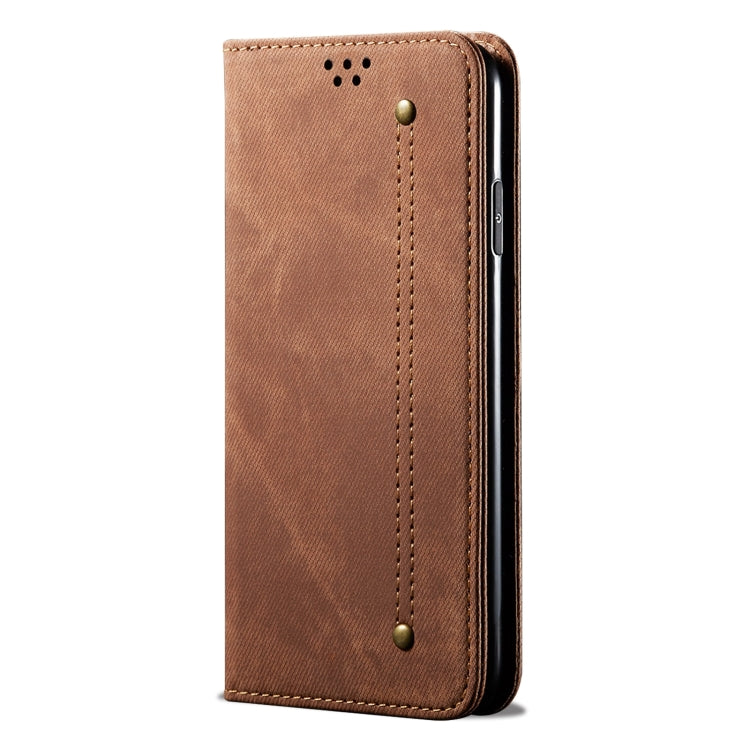 For Motorola Moto G04 / G24 Denim Texture Flip Leather Phone Case(Brown) - free shipping - PMC TechLife - Order now!