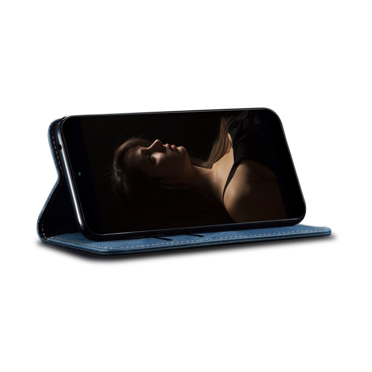 For Motorola Moto G85 Denim Texture Flip Leather Phone Case(Blue) - free shipping - PMC TechLife - Order now!