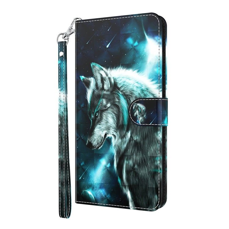 For Xiaomi Redmi Note 13 Pro+ 3D Painting Pattern Flip Leather Phone Case(Wolf) - Note 13 Pro+ Cases by PMC Jewellery | Online Shopping South Africa | PMC Jewellery | Buy Now Pay Later Mobicred