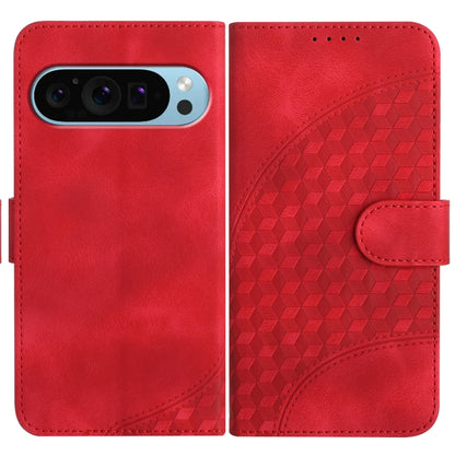 For Google Pixel 9 Pro YX0060 Elephant Head Embossed Phone Leather Case with Lanyard(Red) - Google Cases by PMC Jewellery | Online Shopping South Africa | PMC Jewellery | Buy Now Pay Later Mobicred