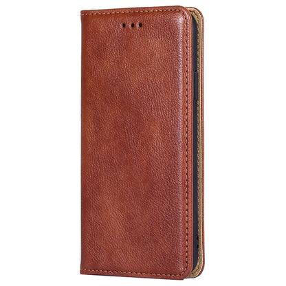 For Motorola Edge 5G 2024 Gloss Oil Solid Color Magnetic Leather Phone Case(Brown) - Motorola Cases by PMC Jewellery | Online Shopping South Africa | PMC Jewellery | Buy Now Pay Later Mobicred