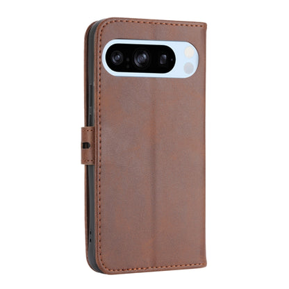 For Google Pixel 9 Pro Embossed Happy Cat Pattern Flip Leather Phone Case(Brown) - Google Cases by PMC Jewellery | Online Shopping South Africa | PMC Jewellery | Buy Now Pay Later Mobicred