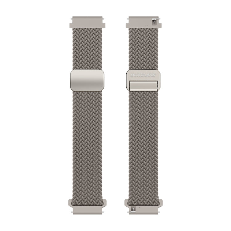 DUX DUCIS Mixture Pro Series Magnetic Buckle Nylon Braid Watch Band, Size:20mm(Clay) - 20mm Bands by DUX DUCIS | Online Shopping South Africa | PMC Jewellery | Buy Now Pay Later Mobicred