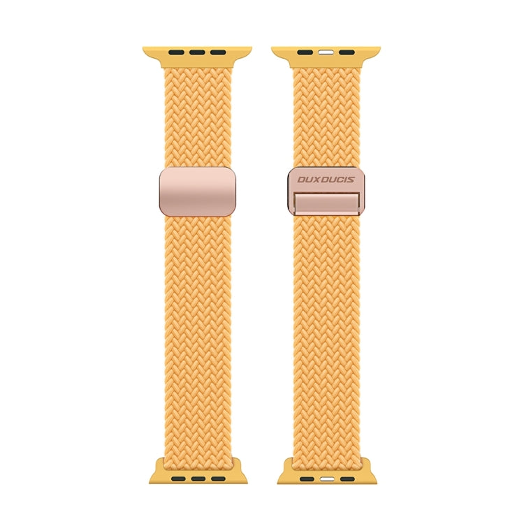 For Apple Watch Series 9 45mm DUX DUCIS Mixture Pro Series Magnetic Buckle Nylon Braid Watch Band(Sunny Color) - Watch Bands by DUX DUCIS | Online Shopping South Africa | PMC Jewellery | Buy Now Pay Later Mobicred