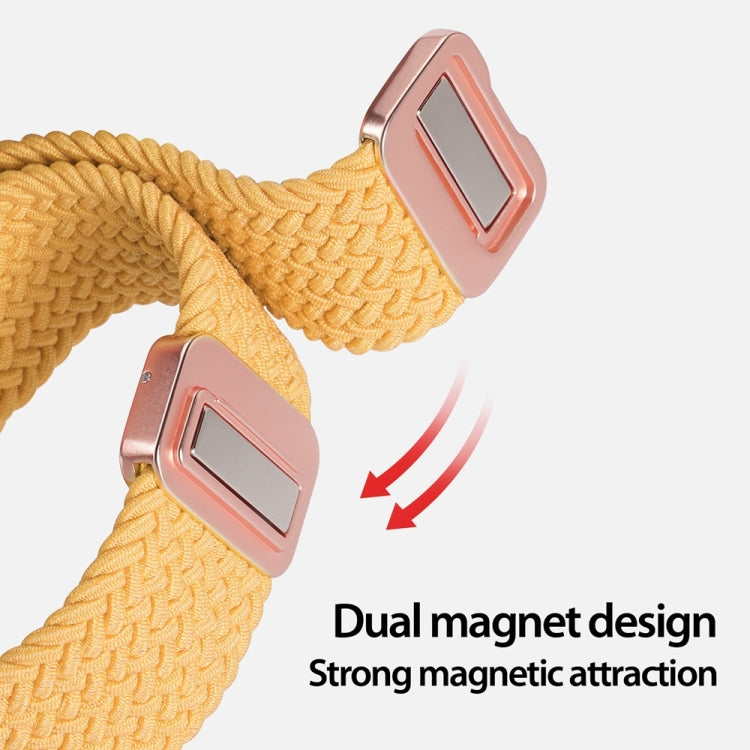 For Apple Watch Series 9 45mm DUX DUCIS Mixture Pro Series Magnetic Buckle Nylon Braid Watch Band(Sunny Color) - Watch Bands by DUX DUCIS | Online Shopping South Africa | PMC Jewellery | Buy Now Pay Later Mobicred