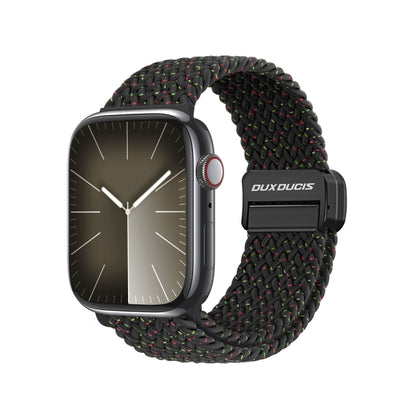 For Apple Watch Series 9 41mm DUX DUCIS Mixture Pro Series Magnetic Buckle Nylon Braid Watch Band(Black Unity) - Watch Bands by DUX DUCIS | Online Shopping South Africa | PMC Jewellery | Buy Now Pay Later Mobicred