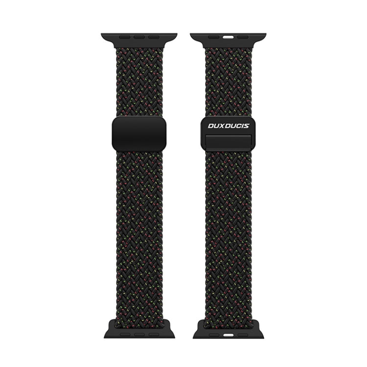 For Apple Watch Series 9 41mm DUX DUCIS Mixture Pro Series Magnetic Buckle Nylon Braid Watch Band(Black Unity) - Watch Bands by DUX DUCIS | Online Shopping South Africa | PMC Jewellery | Buy Now Pay Later Mobicred