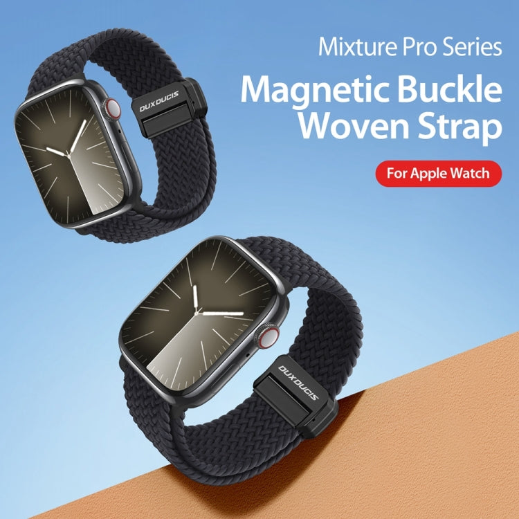 For Apple Watch SE 2022 40mm DUX DUCIS Mixture Pro Series Magnetic Buckle Nylon Braid Watch Band(Midnight) - Watch Bands by DUX DUCIS | Online Shopping South Africa | PMC Jewellery | Buy Now Pay Later Mobicred