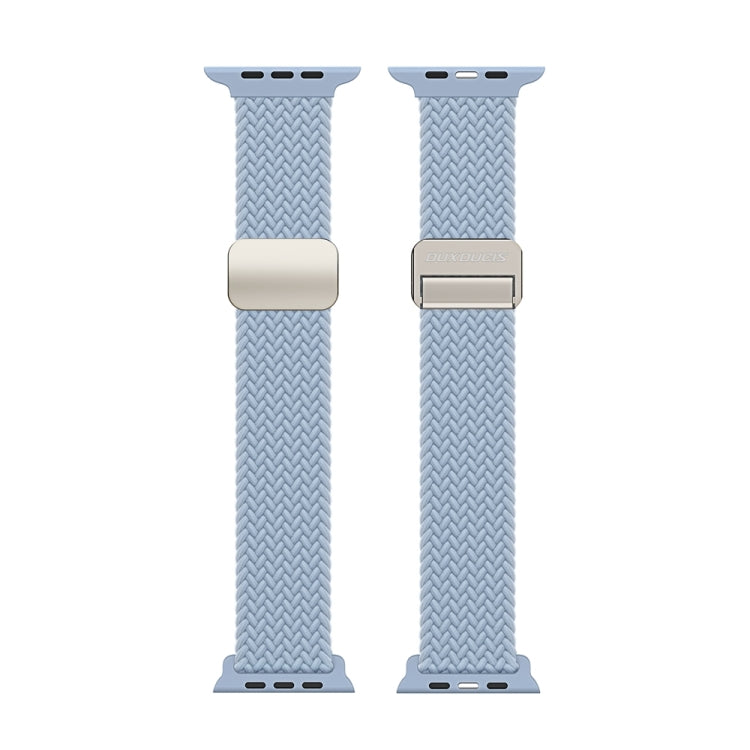 For Apple Watch SE 2022 40mm DUX DUCIS Mixture Pro Series Magnetic Buckle Nylon Braid Watch Band(Light Blue) - Watch Bands by DUX DUCIS | Online Shopping South Africa | PMC Jewellery | Buy Now Pay Later Mobicred