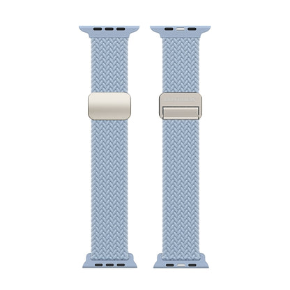 For Apple Watch SE 40mm DUX DUCIS Mixture Pro Series Magnetic Buckle Nylon Braid Watch Band(Light Blue) - Watch Bands by DUX DUCIS | Online Shopping South Africa | PMC Jewellery | Buy Now Pay Later Mobicred