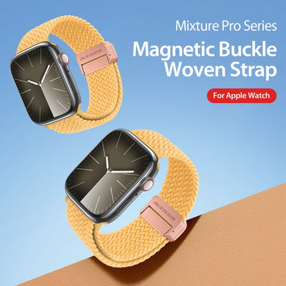 For Apple Watch SE 44mm DUX DUCIS Mixture Pro Series Magnetic Buckle Nylon Braid Watch Band(Sunny Color) - Watch Bands by DUX DUCIS | Online Shopping South Africa | PMC Jewellery | Buy Now Pay Later Mobicred