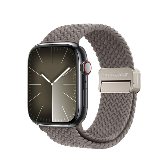 For Apple Watch Series 6 40mm DUX DUCIS Mixture Pro Series Magnetic Buckle Nylon Braid Watch Band(Clay) - Watch Bands by DUX DUCIS | Online Shopping South Africa | PMC Jewellery | Buy Now Pay Later Mobicred