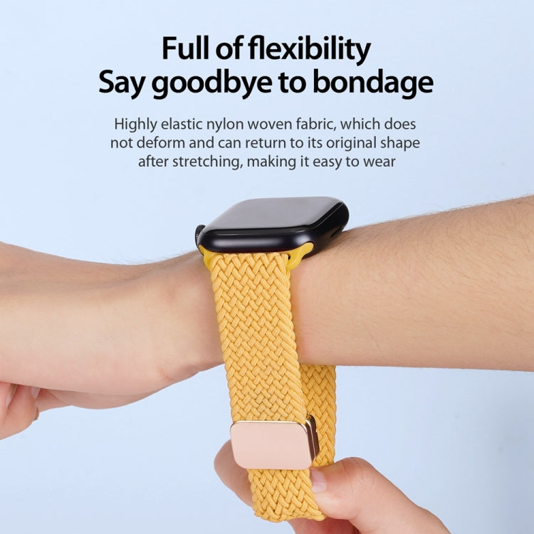 For Apple Watch Series 6 40mm DUX DUCIS Mixture Pro Series Magnetic Buckle Nylon Braid Watch Band(Sunny Color) - Watch Bands by DUX DUCIS | Online Shopping South Africa | PMC Jewellery | Buy Now Pay Later Mobicred