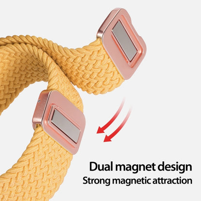 For Apple Watch Series 5 44mm DUX DUCIS Mixture Pro Series Magnetic Buckle Nylon Braid Watch Band(Sunny Color) - Watch Bands by DUX DUCIS | Online Shopping South Africa | PMC Jewellery | Buy Now Pay Later Mobicred