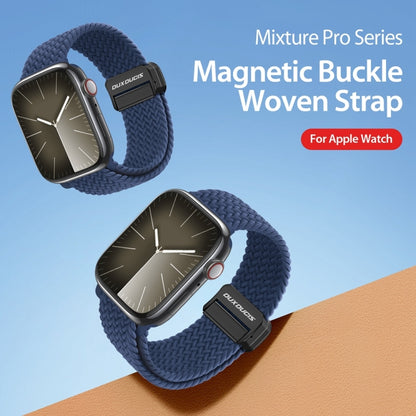 For Apple Watch Series 5 40mm DUX DUCIS Mixture Pro Series Magnetic Buckle Nylon Braid Watch Band(Storm Blue) - Watch Bands by DUX DUCIS | Online Shopping South Africa | PMC Jewellery | Buy Now Pay Later Mobicred