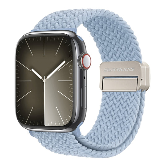 For Apple Watch Series 5 40mm DUX DUCIS Mixture Pro Series Magnetic Buckle Nylon Braid Watch Band(Light Blue) - Watch Bands by DUX DUCIS | Online Shopping South Africa | PMC Jewellery | Buy Now Pay Later Mobicred