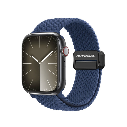 For Apple Watch 42mm DUX DUCIS Mixture Pro Series Magnetic Buckle Nylon Braid Watch Band(Storm Blue) - Watch Bands by DUX DUCIS | Online Shopping South Africa | PMC Jewellery | Buy Now Pay Later Mobicred