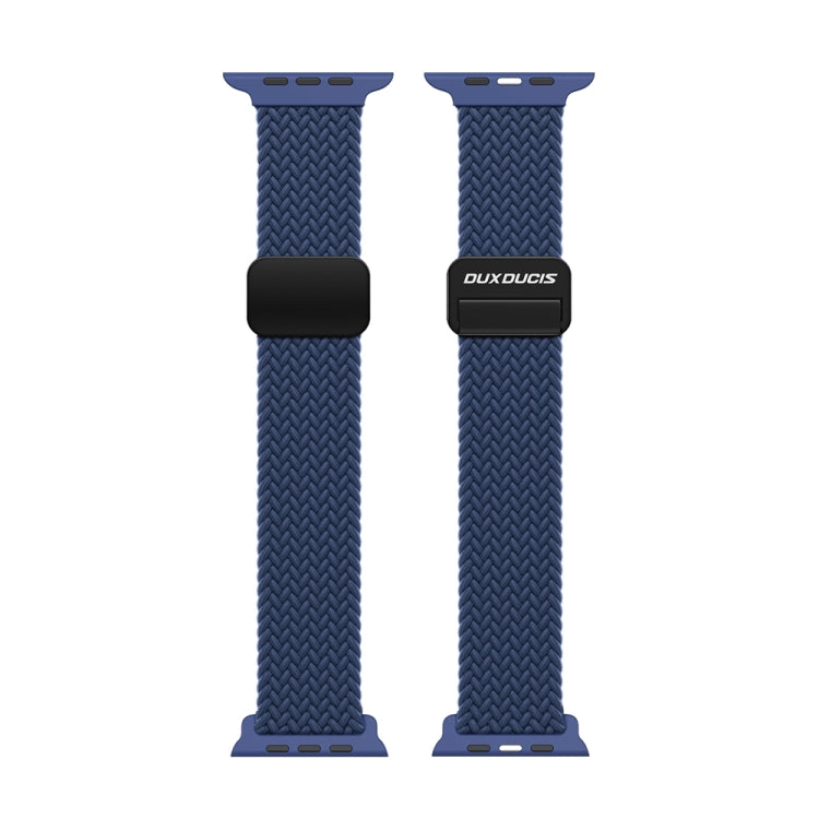 For Apple Watch Series 10 46mm DUX DUCIS Mixture Pro Series Magnetic Buckle Nylon Braid Watch Band(Storm Blue) - Watch Bands by DUX DUCIS | Online Shopping South Africa | PMC Jewellery | Buy Now Pay Later Mobicred