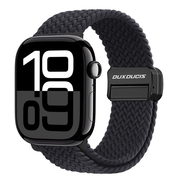 For Apple Watch Series 10 42mm DUX DUCIS Mixture Pro Series Magnetic Buckle Nylon Braid Watch Band(Midnight) - Watch Bands by DUX DUCIS | Online Shopping South Africa | PMC Jewellery | Buy Now Pay Later Mobicred