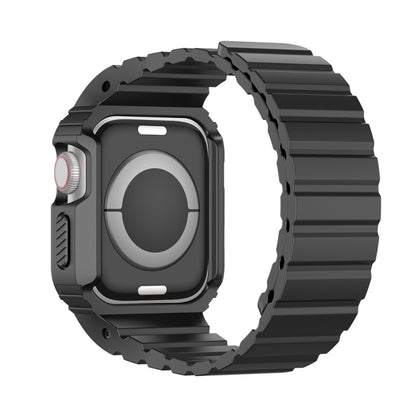 For Apple Watch Series 9 41mm DUX DUCIS OA Series Integrated Magnetic Watch Band(Black) - Watch Bands by DUX DUCIS | Online Shopping South Africa | PMC Jewellery | Buy Now Pay Later Mobicred