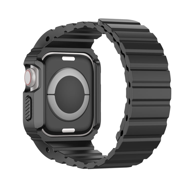 For Apple Watch SE 40mm DUX DUCIS OA Series Integrated Magnetic Watch Band(Black) - Watch Bands by DUX DUCIS | Online Shopping South Africa | PMC Jewellery | Buy Now Pay Later Mobicred