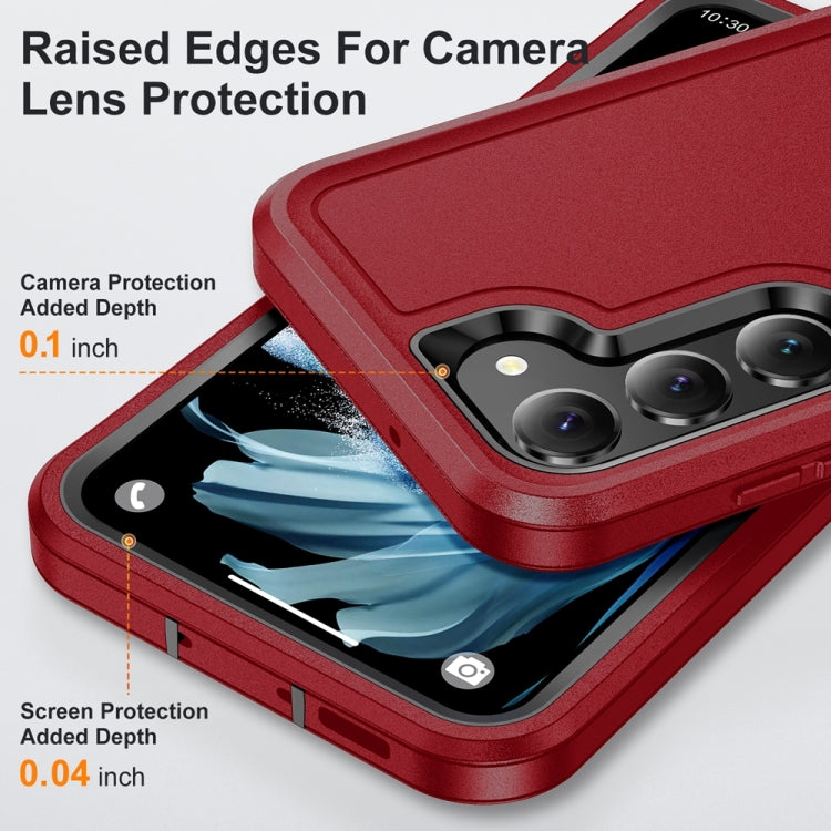 For Samsung Galaxy S24+ 5G / S25+ 5G Life Waterproof Rugged Phone Case(Red + Black) - free shipping - PMC Jewellery - Order now!